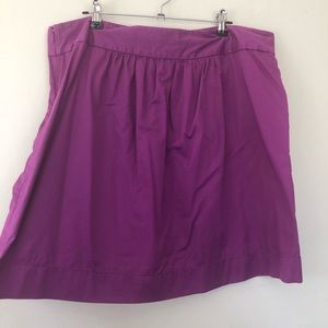 J crew factory purple mini skirt ruffles 27076